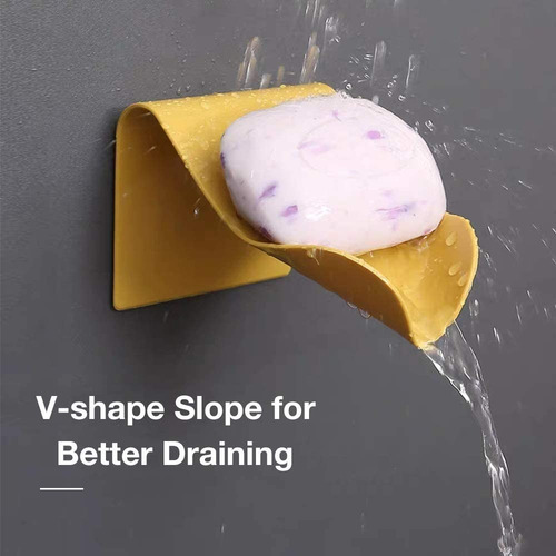 Imagen 4 de 8 de Jabonera Estilo Drenaje Con Adhesivo Baño Ducha Lavamano