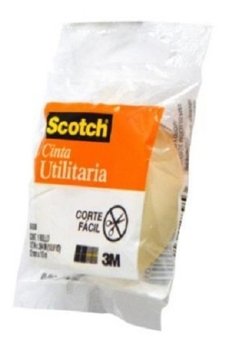 Cinta 3m Scotch 508 En Bolsa 0.012x10m Paquete C/8 /vc