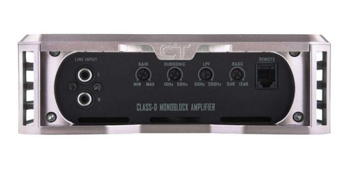 Imagen 2 de 5 de Amplificador Ct Sound T-1000.1d // 1000 Watts Rms