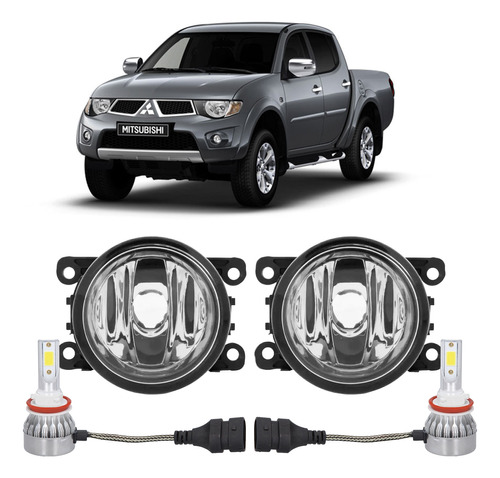 Faro X2 Auxiliar Antiniebla Mitsubishi L200 07/10 + Cree Led