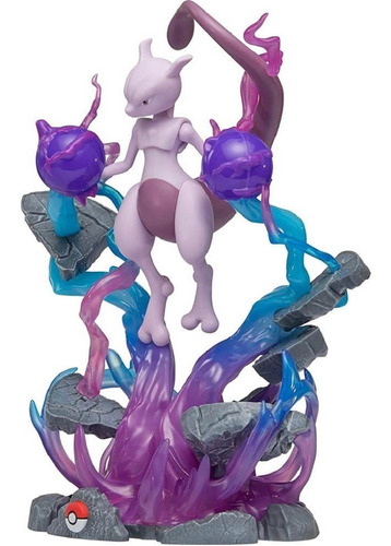Pokémon - Figura Colecionável De Luxo - Mewtwo Com Luz 35 Cm