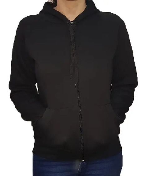 Campera Negra Capucha Mujer | MercadoLibre 📦