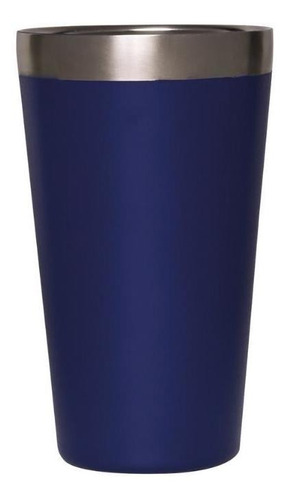 Copo Térmico Para Cerveja Inox Blue Azul 470ml Mimo Style