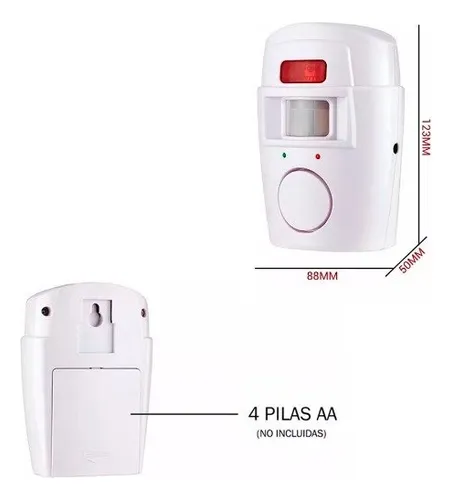 Alarma Con Sensor De Movimiento Inalámbrico Domiciliario