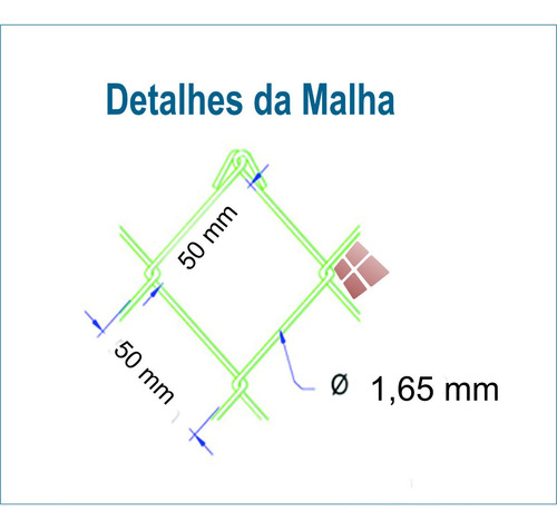 Tela Cerca Alambrado Fio 16 Malha 5 Cm- 25 M X 1,20 Altura - Frete Grátis Rs Sc Pr Sp Mg