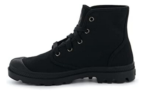 Palladium De La Mujer Pampa Hola Botas De Lona, Negro - Negr