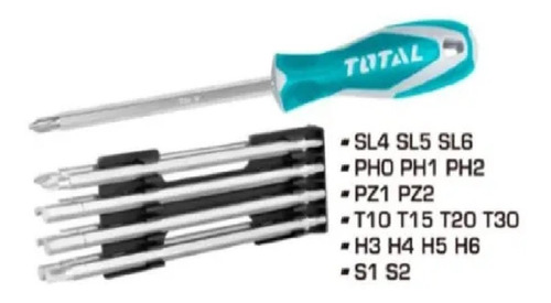 Juego Destornilladores 18 En 1 Total Tools Tht250236