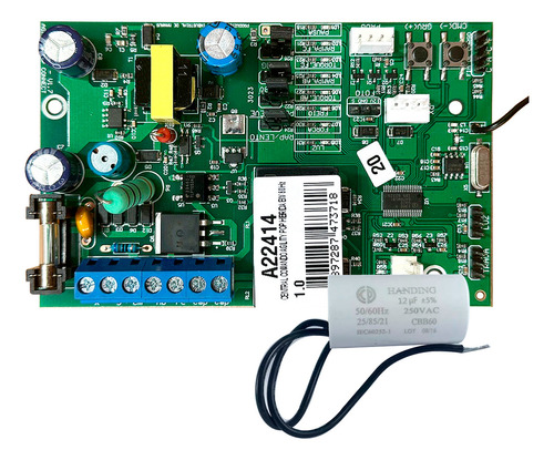 Central De Comando 127/220v Ppa + Capacitor P/ Motor 12uf Frequência 60hz 127/220v