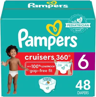 Pampers Cruisers 360° Pants - Pañales Etapa 6, 48 Piezas.