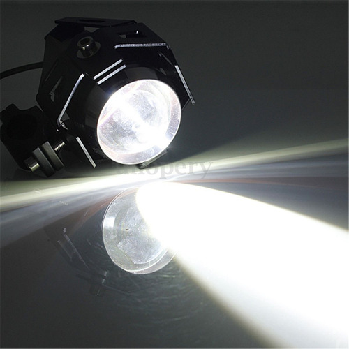2x-farol Milha Led Universal Cree U5 3000lm Moto Tipo Xenon
