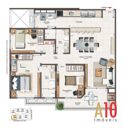 Imagem 10 de 15 de Apartamento Para Venda Em São José, Campinas, 3 Dormitórios, 1 Suíte, 2 Banheiros, 2 Vagas - 3260_1-1509815