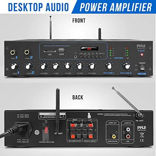 Pyle Amplificador Profesional Y Receptor Bluetooth Sistema D