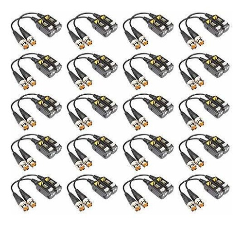20 Pares De Conectores De Balun De Vídeo Pasivos Ahd/tvi/cvi