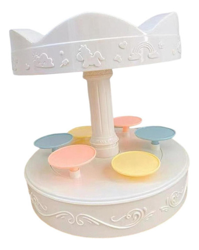 Soporte Giratorio Eléctrico Para Cupcakes Con Carrusel,