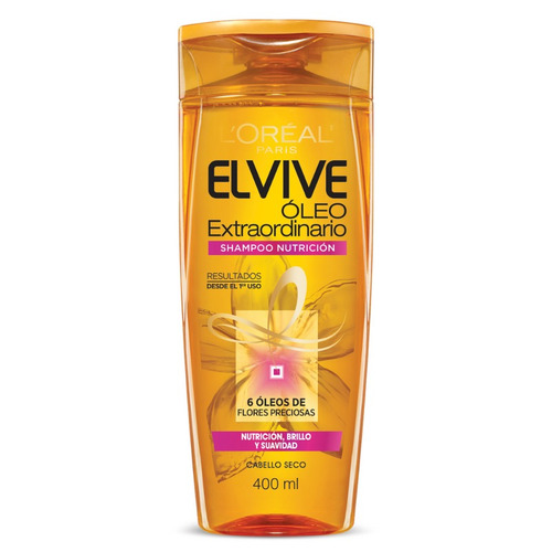 Imagen 1 de 2 de Shampoo Elvive Oleo Extraordinario Nutri - mL a $28