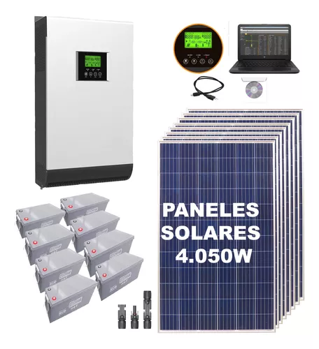 Kit Solar Hibrido 16800wh X Dia 5kw /10kw 220v Casa Campo H7