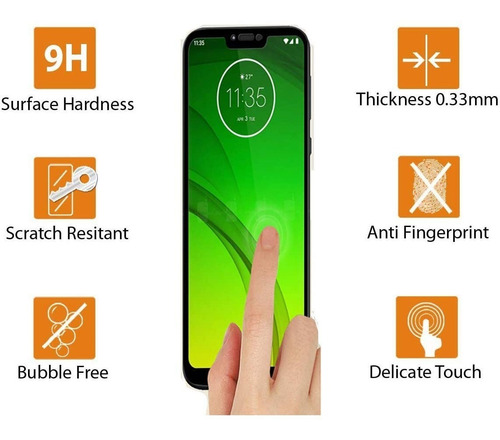 Vidrio Templado 9d Moto G7 Power
