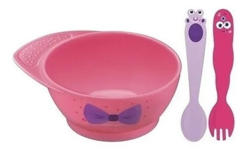 Set 3 Pz Cubiertos Bowl Bebe Tramontina Monster Samihome