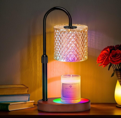 Lámpara Calentadora De Velas Con Cambio De Colores Led De 8