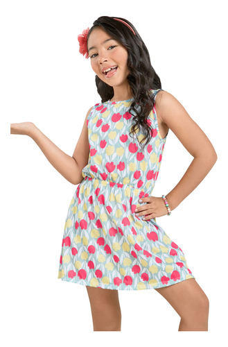 Vestido Infantil Verde Mp 32585