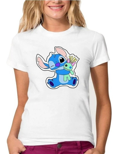 Polera Stitch Sticker Unisex Lilo Hombre Mujer Calidad 