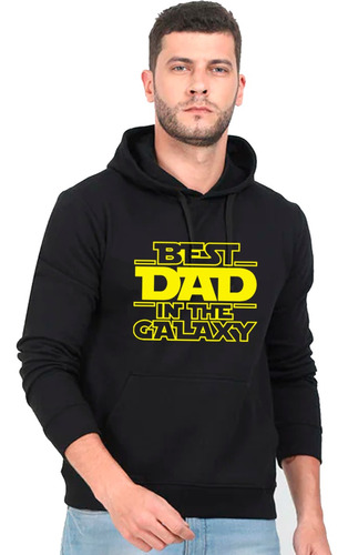 Polerón Canguro Unisex 131 Best Dad In The Galaxy