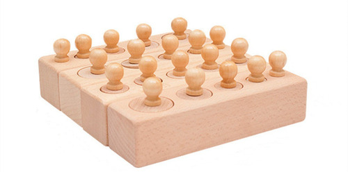 Juego De Cilindros De Enchufe Montessori Juguetes Educativos