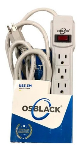 Multitoma Osblack 6 Servicios, 3 Metros De Cable 