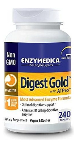 Enzymedica Digest Gold + Atpro Apoyo Digestivo 240 Cap