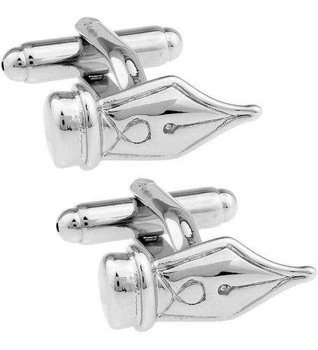 Mancuernillas Thot Ra Punta Pluma Fuente Escritor E-211 Color Plateado