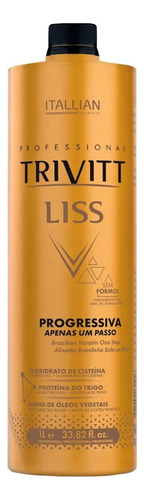 Escova Progressiva Trivitt Liss 1l Sem Formol Apenas 1 Passo