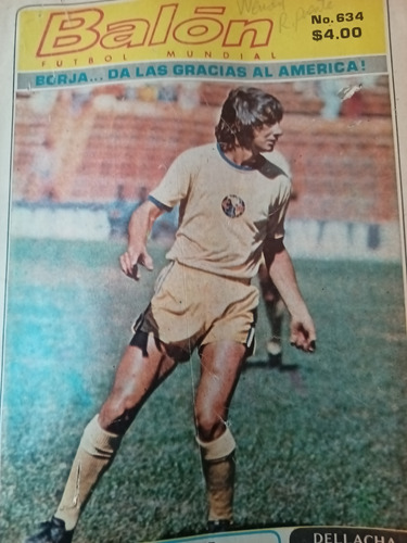 Revista Balón 634 Borja América Póster Atlante 1975