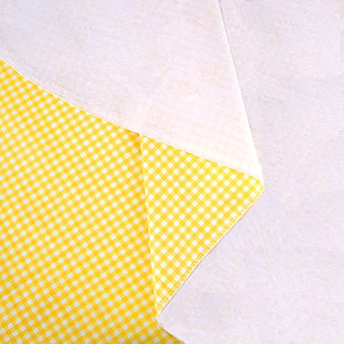 Mantel Rectangular Impermeable De Vinilo Amarillo 152 Cm