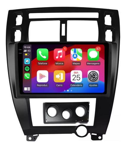 Multimidia Tucson 06/16 9p Octacore Android Carplay 6/128gb