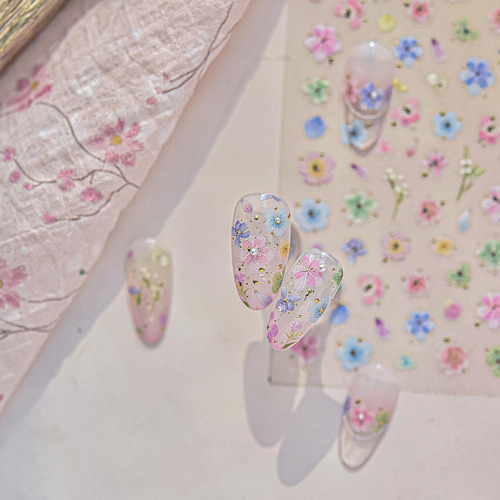 My Pegatinas De Uñas De Flores De Pegatinas De Uñas De