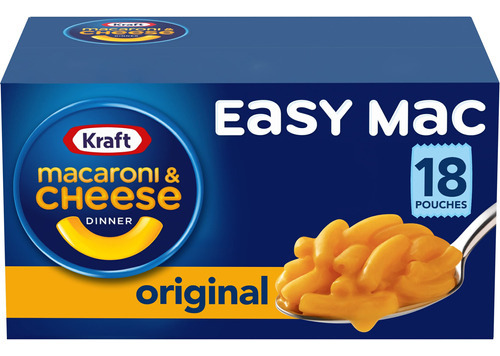 Kraft - Cena De Macarrones Y Queso De Sabor Original, Prctic