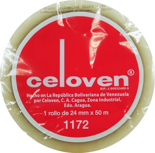 Cinta Plastica Celoven 1172 - 24 Mm X 50 Mt