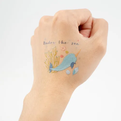 Cheerland Sirena Pegatinas De Tatuajes Temporales Para De De