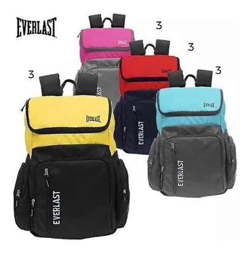 Mochila Everlast 8047 Oferta Reforzada Deporte Grande