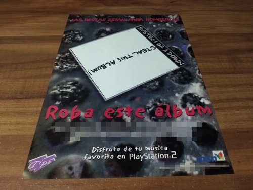 (pd687) Publicidad System Of A Down * Steal This Album!