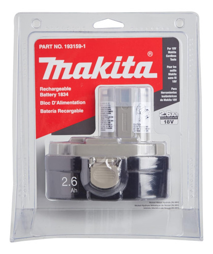 Mak193159-1 Batería Estilo Vaina, 18 Voltios, 2.6 Amperios