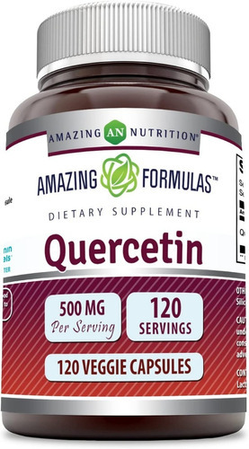 Amazing Nutrition Quercetina Cardiovascular 120 Cápsulas Sabor Sin Sabor