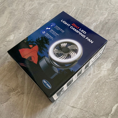Ventilador De Camping Multifunción Negro