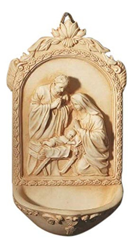 Catholic & Religious Nativity Holy Water Font. Material...