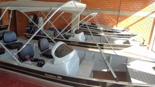 Lancha Fortboat Feel 500 Semi Chato C/ Motor 15 Hp Super Mer