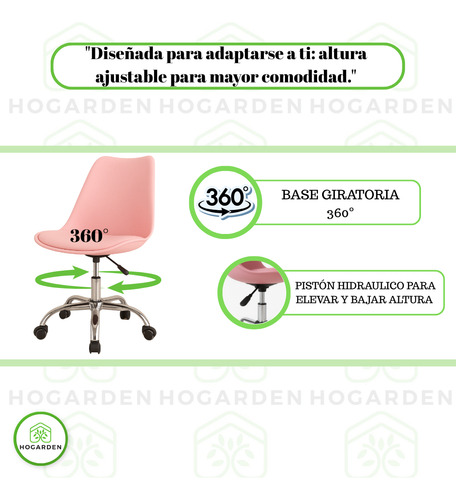 Silla Alta Confort Ejecutiva De Oficina Con Cojín 3 Pzs