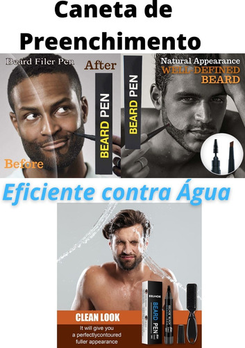 Pos Barba Preencher Falhas No Bigode Beard Pen Escovinha Top