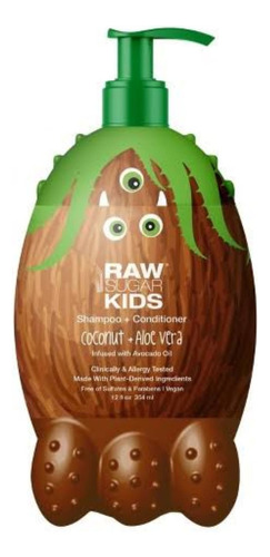  Raw Sugar Kids Shampoo + Conditioner Coconut+aloe Vera 354ml