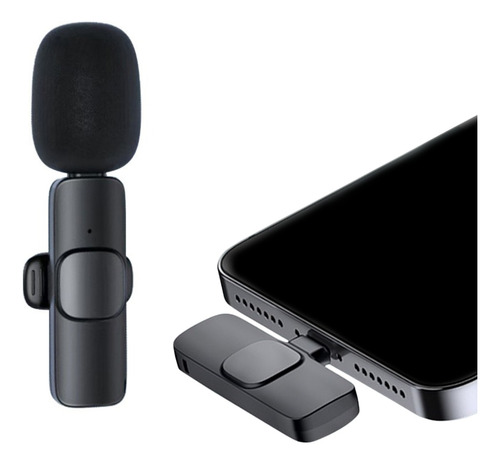 Microfone Lapela Sem Fio Plug And Play Para iPhone 11 12 13