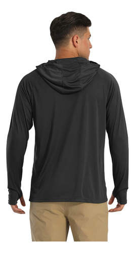 Magcomsen - Playera Deportiva Con Capucha Para Hombre, Upf 5